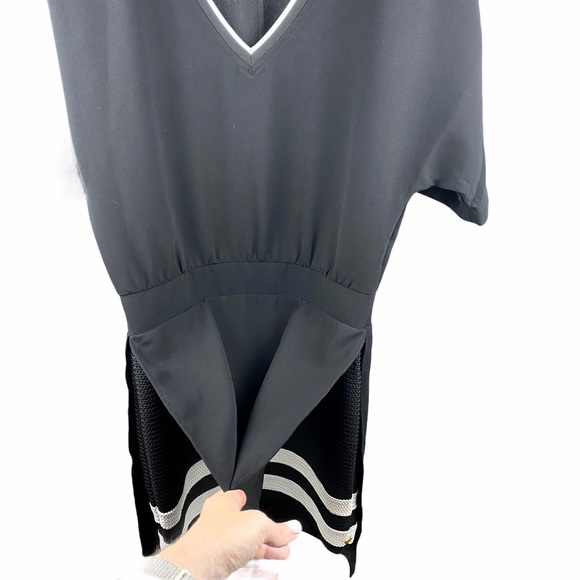 Scotch & Soda Black V-Neck Sports Dress Stripe XS - Picture 5 of 10